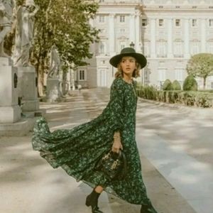 Zara Bloggers Favorite The Angel Ruffle Floral Dress